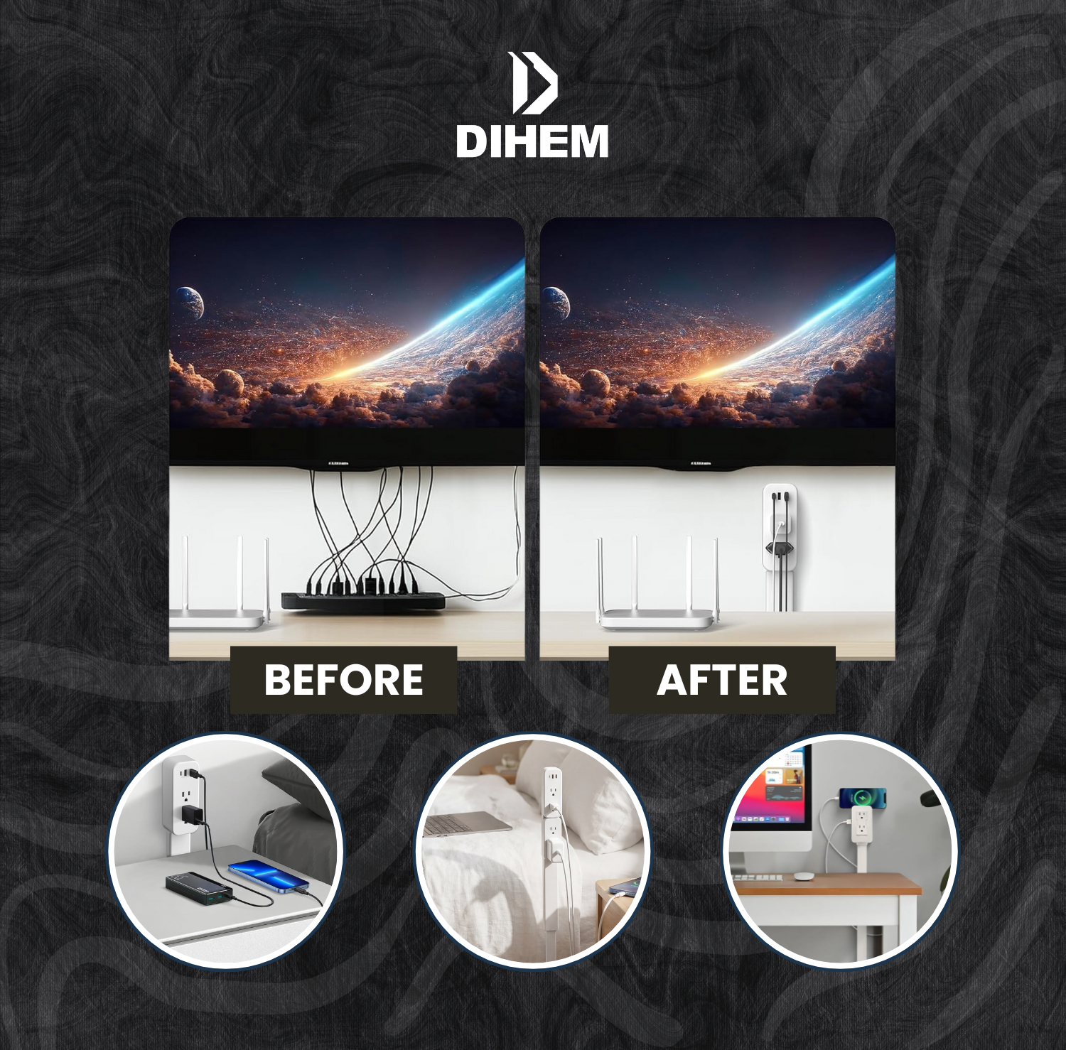 Extendable Rotating Outlet