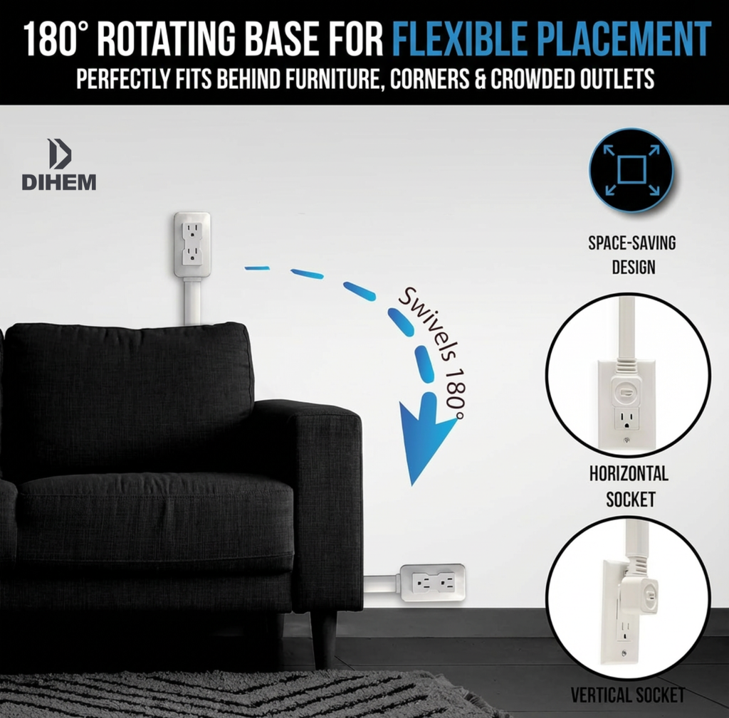 Extendable Rotating Outlet